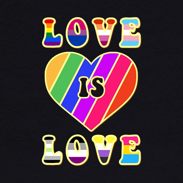 Love Is Love Pride LGBTQIA LGBT LGBTQ Human by GraviTeeGraphics